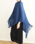 Pleated tassel cape