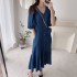 Denim button dress