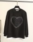 LM+ Heart motif pullover