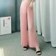 Pleated palazzo pants long