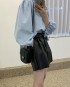 Short denim blouse