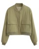 Short bomber jacket