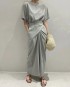 Wrap dress with back sash