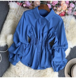 Ruched sleeve blouse