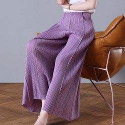 Pleated palazzo pants