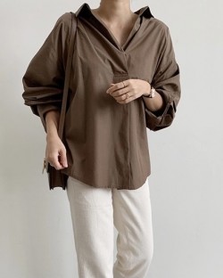 V-neck blouse