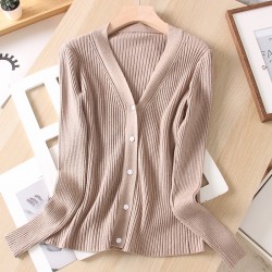 Ribbed knit cardigan