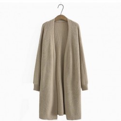 LM+ Long knit cardigan