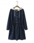 LM+ Denim hoodie dress