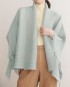 Pleated cape with tassel