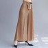 Palazzo pleated pants with sash