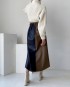 Asymmetrical colorblock skirt