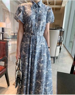 Porcelain motif dress