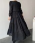 Long keyhole neckline dress