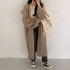 Long cable knit cardigan