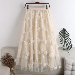 Floral Applique Skirt