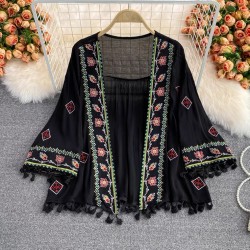 Tribal Motif Cardigan