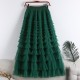 Long tutu tiered skirt