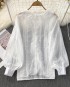 Sheer embroidered blouse