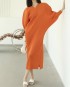 Pleated puff sleeve dress