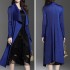 Long pleated open cardigan