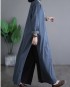 Long denim tunic with slit