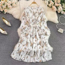 Floral motif dress