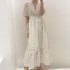 Embroidery eyelet dress