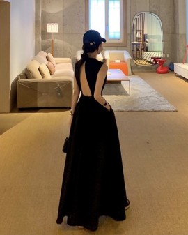 Open back dress