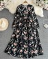 Floral dress with sash