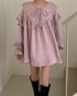 Oversized babydoll blouse