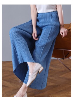 Pleated palazzo pants