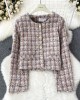 Pastel tweed jacket