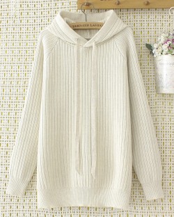 LM+ Hoodie knit pullover