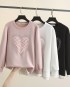 LM+ Heart motif pullover