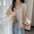 Heart button knit cardigan