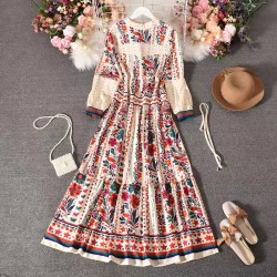 Flower Motif Dress