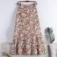 Floral motif skirt