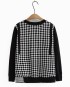 LM+ Checkered knit pullover