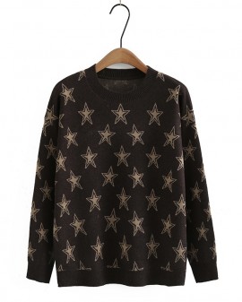 LM+ Star knit pullover