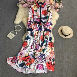 Long floral dress