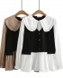 LM+ Combination babydoll blouse