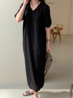 Long knit dress