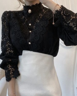 Victorian lace blouse