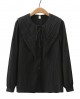 LM+ Tiestring button blouse