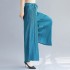 Palazzo pleated pants with sash