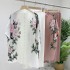 [PREMIUM] Floral pleated blouse and pants set