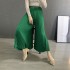 Pleated palazzo pants