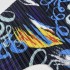 Pleated graffiti motif dress