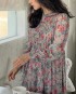 Floral motif dress